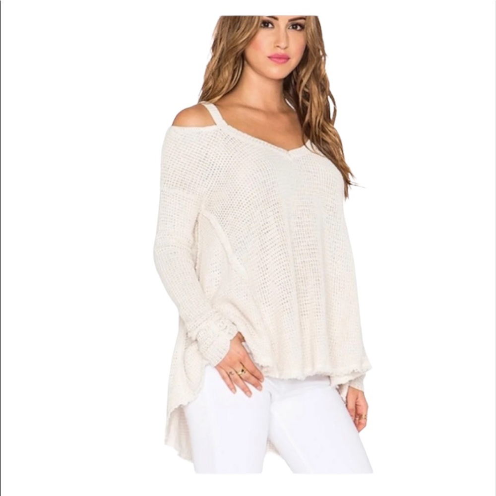 Free People Moonshine Cold Shoulder sweater SIZE M